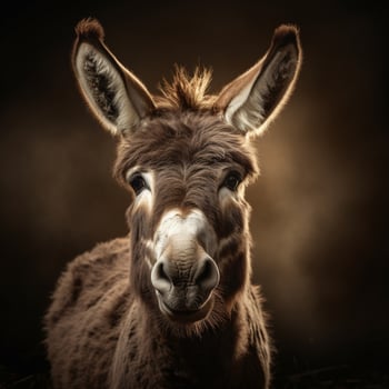 Donkey Aesthetic realistic cinematic raw epic macro photo
