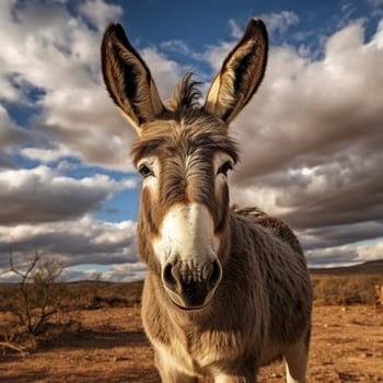 photo of Donkey full shot high quality hdr 16k ultra hd