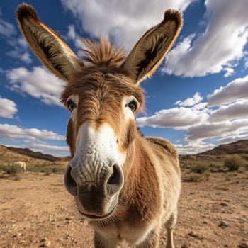 photo of Donkey full shot high quality hdr 16k ultra hd