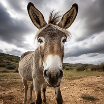 photo of Donkey full shot high quality hdr 16k ultra hd