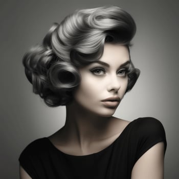 woman hair style photo