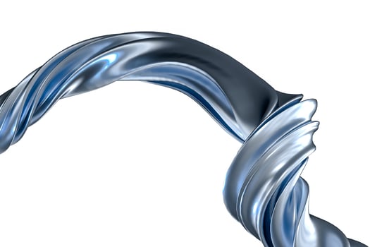 3d rendering, blue metalic surface and graphic design background photo