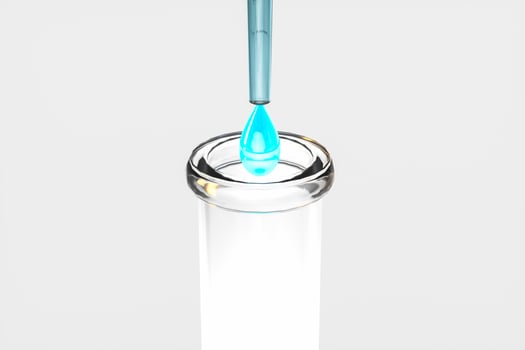 3d rendering, Chemical vessels in the laboratory photo