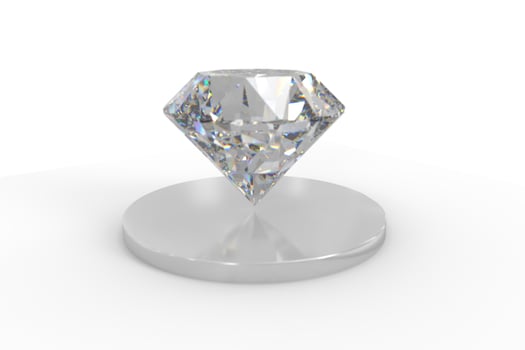 luxury diamond gem, 3d rendering photo
