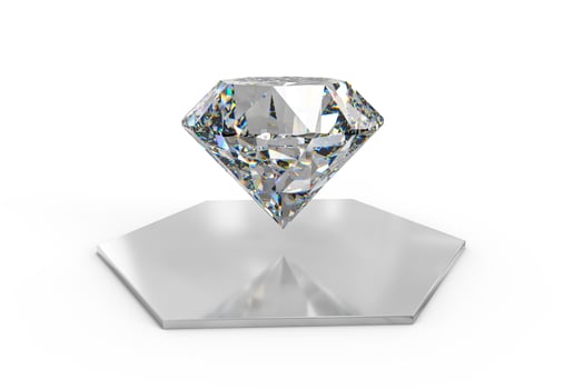 luxury diamond gem, 3d rendering photo