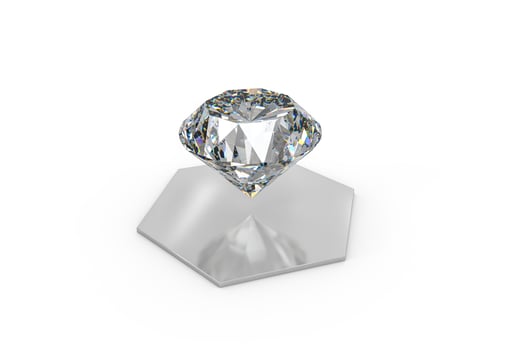 luxury diamond gem, 3d rendering photo