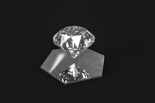 luxury diamond gem, 3d rendering photo