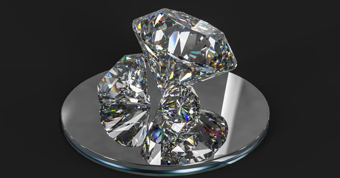 luxury diamond gem, 3d rendering photo