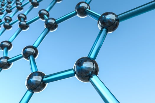 Hexagonal joint lines, 3d rendering photo