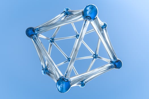 Hexagonal joint lines, 3d rendering photo