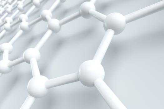 Hexagonal joint lines, 3d rendering photo