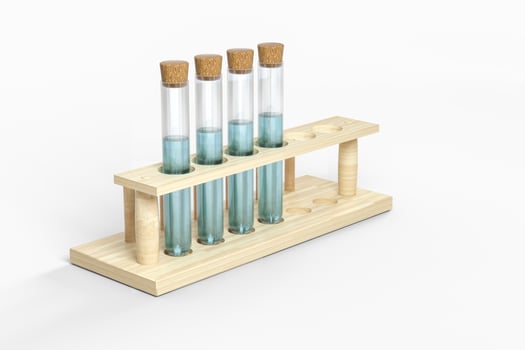 3d rendering, biotechnological laboratory equipment background photo