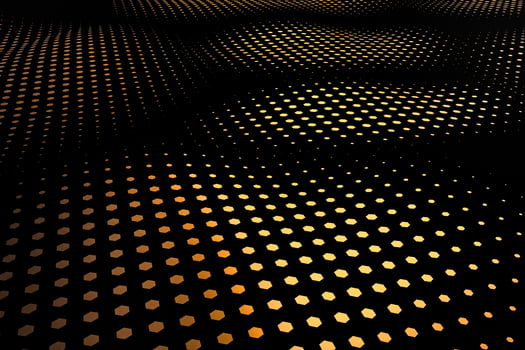 3d rendering, flow dot with gradient background photo
