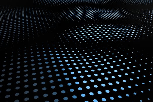 3d rendering, flow dot with gradient background photo