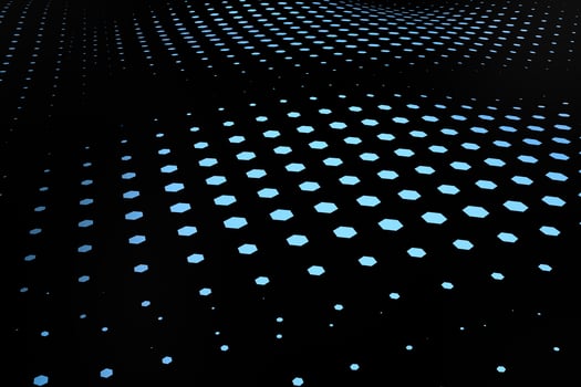 3d rendering, flow dot with gradient background photo