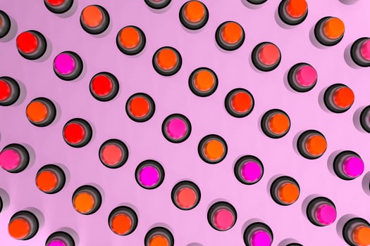 Lipstick with light color background, product photography, 3d rendering. photo