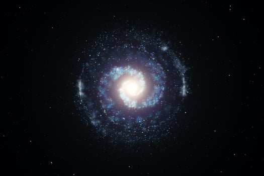 3d rendering, the magnificent spiral nebula. The universe background. photo