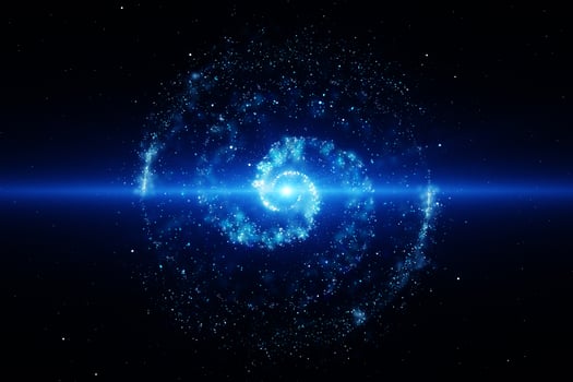 3d rendering, the magnificent spiral nebula. The universe background. photo