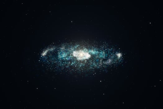 3d rendering, the magnificent spiral nebula. The universe background. photo