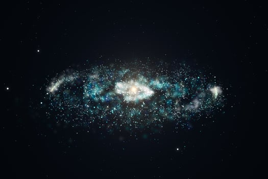 3d rendering, the magnificent spiral nebula. The universe background. photo