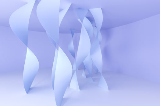 3d rendering, purple smooth curves background photo