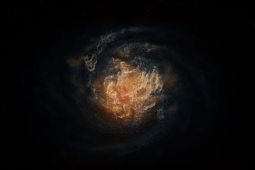 3d rendering, the magnificent spiral nebula. The universe background. photo