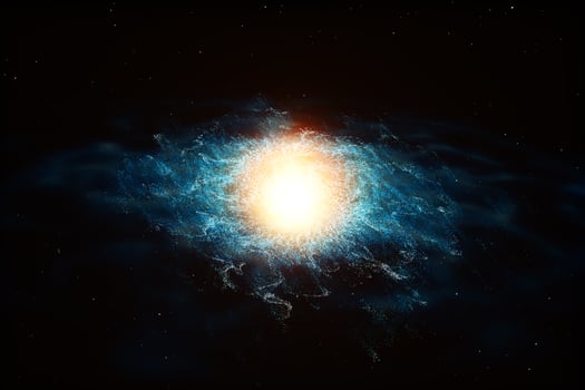 3d rendering, the magnificent spiral nebula. The universe background. photo