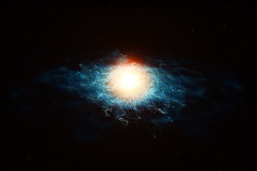3d rendering, the magnificent spiral nebula. The universe background. photo