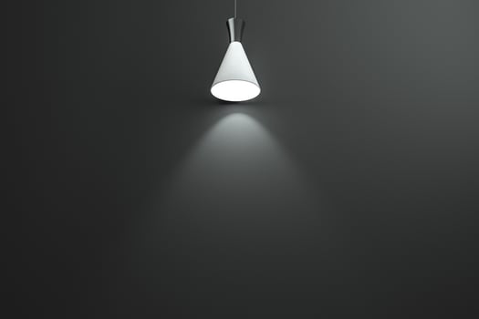 3d rendering, the exhibition wall with exquisite top light. photo