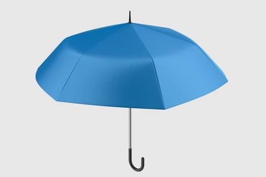 3d rendering, the umbrella with white background photo