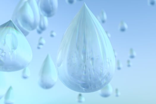 transparent dew background, 3d rendering photo