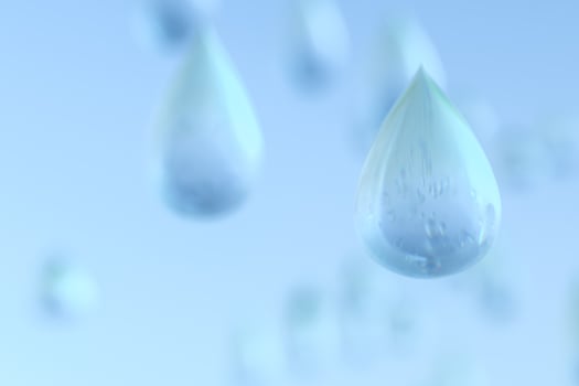 transparent dew background, 3d rendering photo