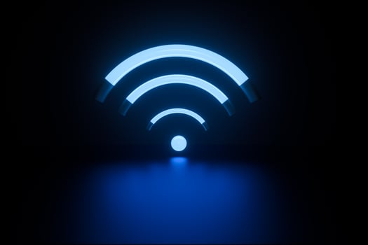 3d rendering, wifi symbol, concept background photo