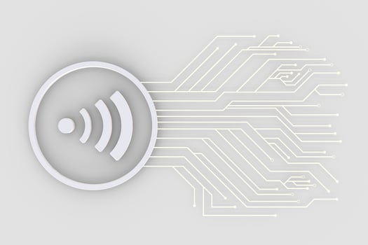 3d rendering, wifi symbol, concept background photo
