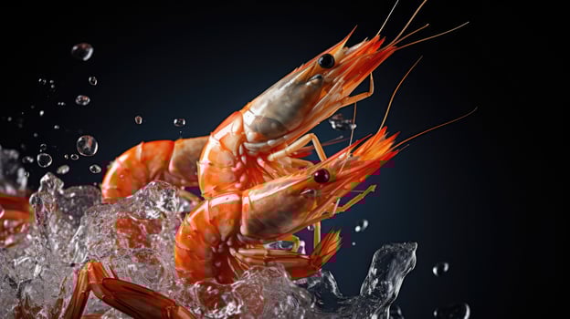 AI Generative a photo of shrimp