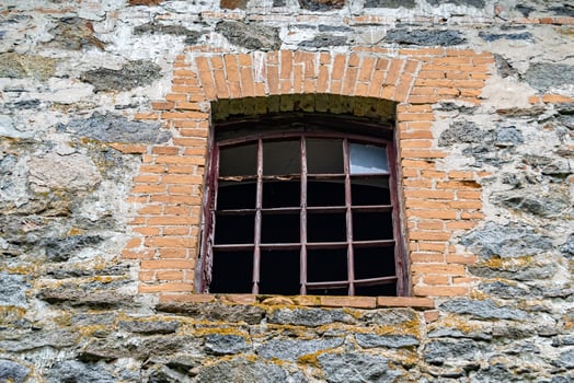 Photography on theme outstanding building beautiful brick old water mill photo