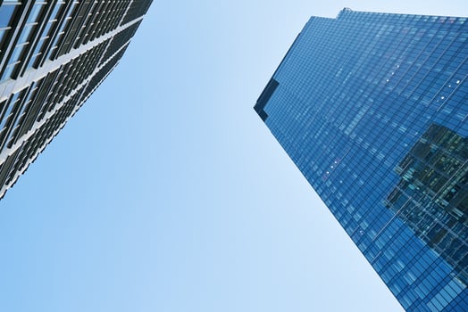 High rise building facade, Exterior of modern building photo