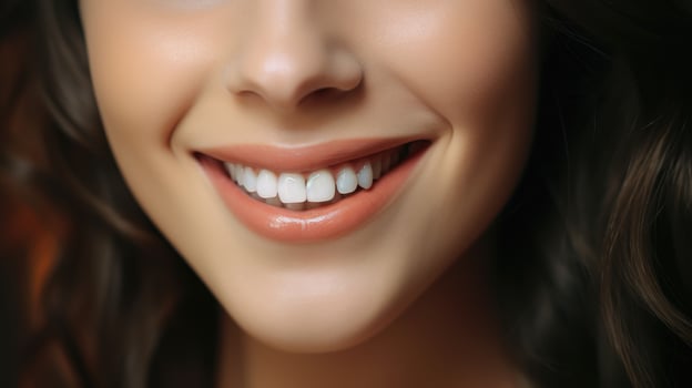 A woman perfect smile AI Generated photo