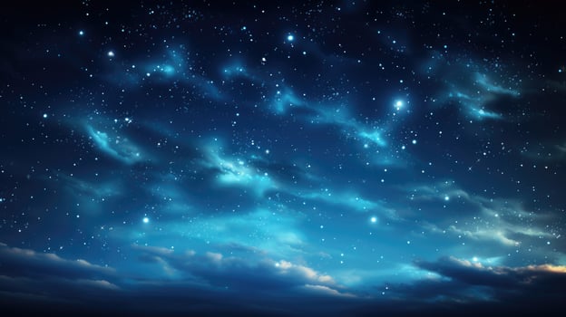 Beautiful night sky background AI Generated photo