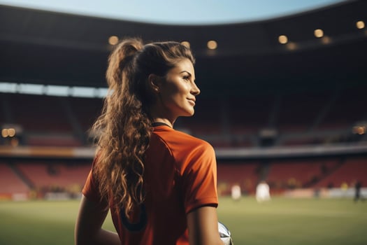 Trailblazing Talent Top Female Soccer Player's Journey Guided by Generative AI photo