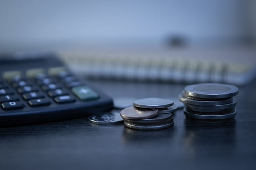 Calculation tool. Planning. Financial business investment concept. photo