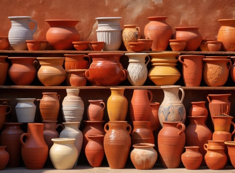 Vintage ceramic jars photo