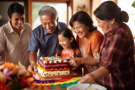 Embracing Hispanic Heritage - AI generated photo