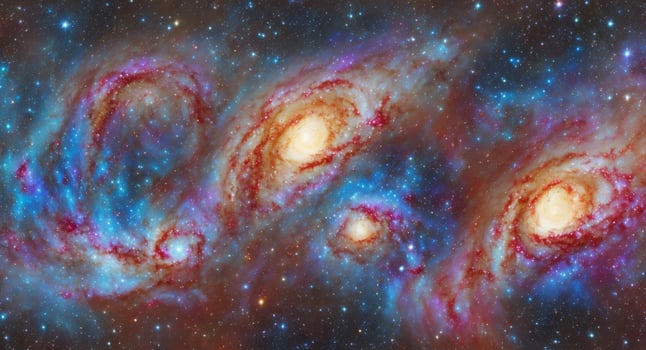 Galaxy. AI generated photo