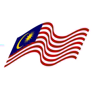 The flag of Malaysia. Malaysian flag. Bendera Malaysia. photo