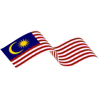 The flag of Malaysia. Malaysian flag. Bendera Malaysia. photo