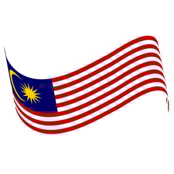 The flag of Malaysia. Malaysian flag. Bendera Malaysia. photo
