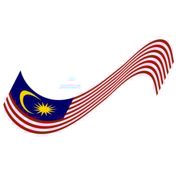 The flag of Malaysia. Malaysian flag. Bendera Malaysia. photo