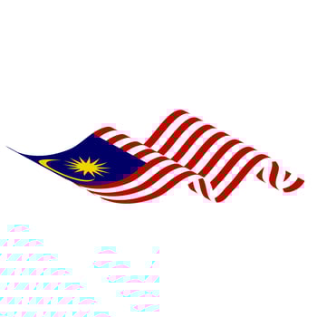 The flag of Malaysia. Malaysian flag. Bendera Malaysia. photo
