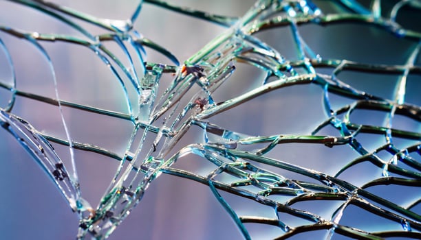 macro photo of broken glass glass texture